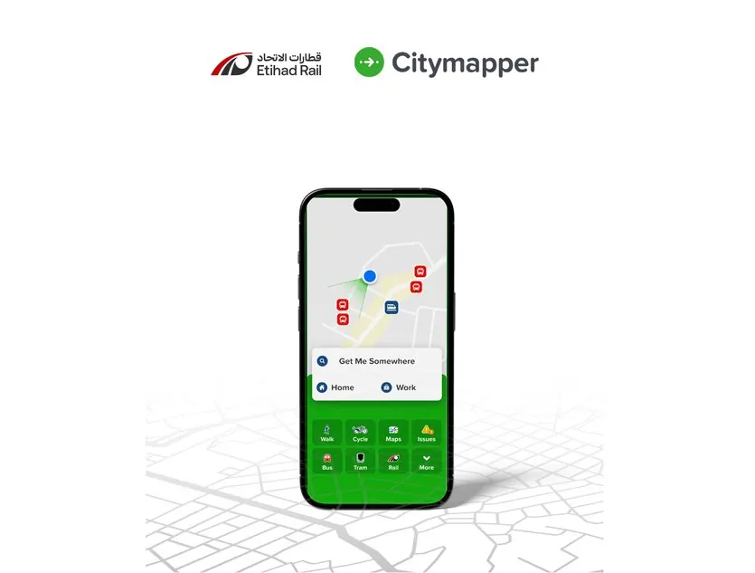 Etihad Rail and Citymapper partner to make end-to-end journey planning easier across the UAE