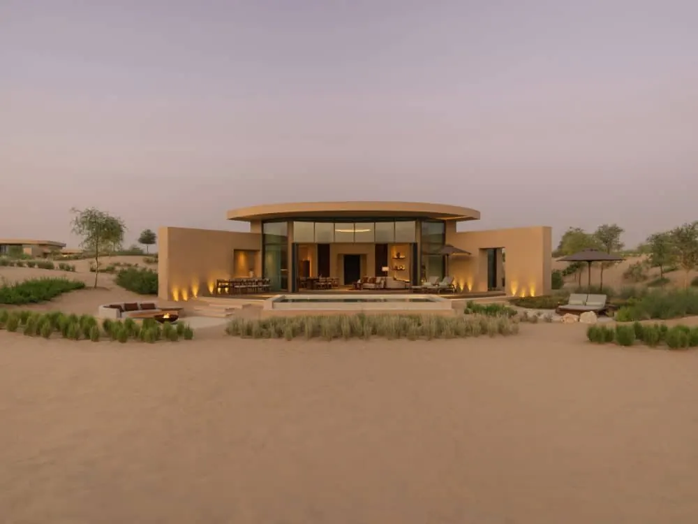 These private desert villas in Dubai come with floating breakfasts and their own pools